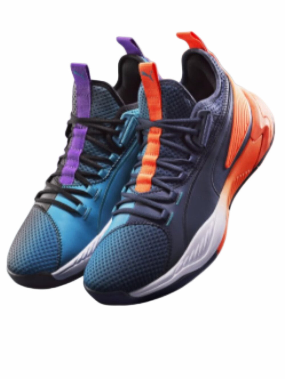 PUMA Uproar Hybrid Court ASG Fade Trainers Orange Purple SZ 11 Charlotte Hoops